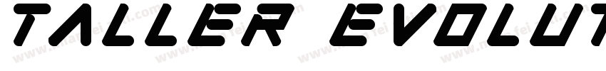 taller evolution字体转换